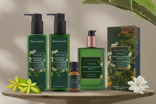 Biossentials Tropical Passion spa body care and aromatherapy collection